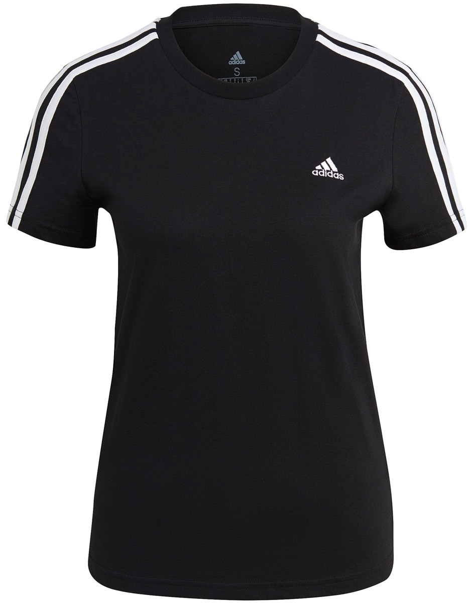 adidas Essentials Slim-fit 3-Stripes Dames T-shirt